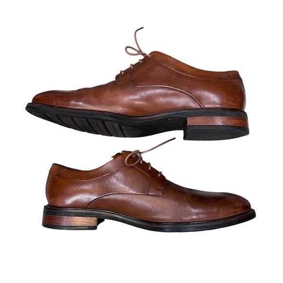 Cole Haan Hartsfield Plain Toe Leather Oxford Dress Shoes C26973 Tan 11.5M - Picture 3 of 7